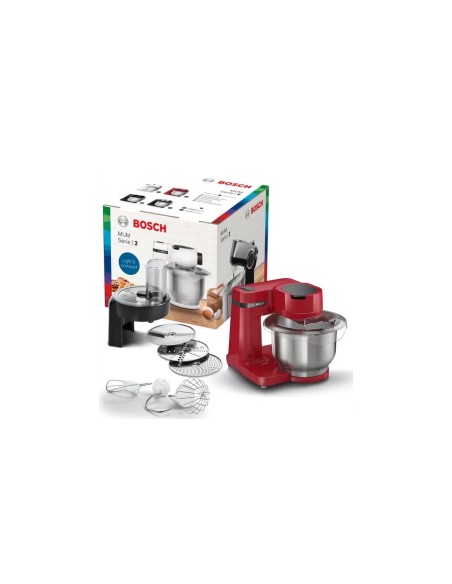 Bosch Serie 2 MUM robot da cucina 700 W 3,8 L Rosso
