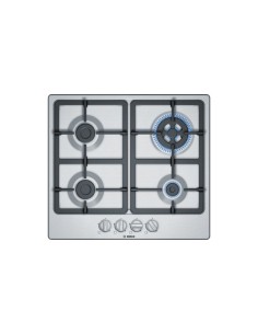Bosch Serie 4 PGH6B5B90 piano cottura Acciaio inossidabile Da incasso Gas 4 Fornello(i)