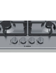 Bosch Serie 4 PGH6B5B90 piano cottura Acciaio inossidabile Da incasso Gas 4 Fornello(i) 2