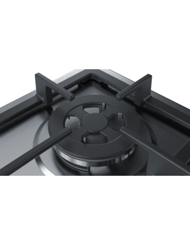 Bosch Serie 4 PGH6B5B90 piano cottura Acciaio inossidabile Da incasso Gas 4 Fornello(i)