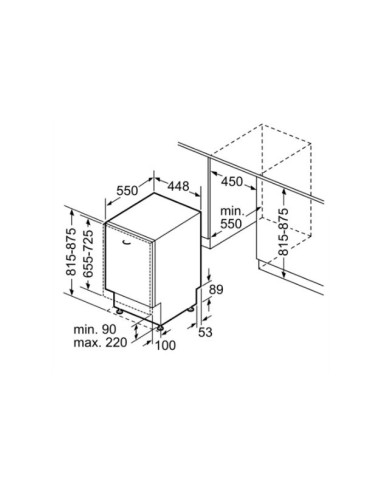 Bosch Serie 4 SPV4EMX21E lavastoviglie A scomparsa totale 10 coperti D