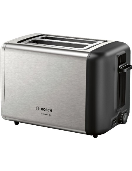 Bosch TAT3P420 tostapane 2 fetta e 970 W Nero, Acciaio inossidabile