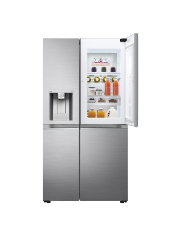 LG GSJV91PZAE frigorifero side-by-side Libera installazione 635 L E Metallico, Argento