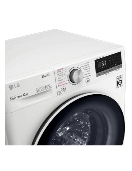 LG F4WV512S0E Lavatrice Intelligente AIDD 12kg Vapore TurboWash 1400 Giri min Carica frontale Classe B