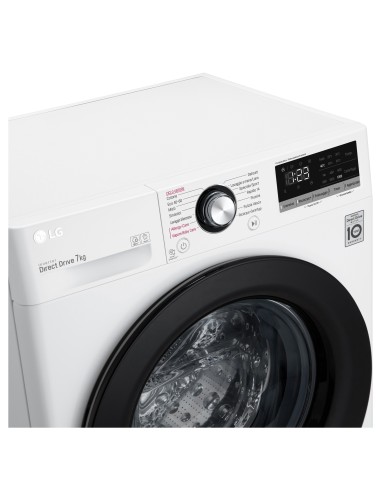 LG F2WV3S7S6E Lavatrice Slim Intelligente AIDD 7kg Vapore 1200 Giri min Carica frontale Classe D