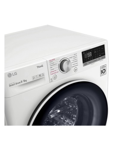LG F4DV509H0E Lavasciuga Intelligente AIDD 9 6kg Vapore TurboWash 1400 Giri min Carica frontale Classe E