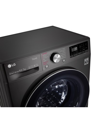 LG F4DV710H2SE Lavasciuga Intelligente AIDD 10,5 7 kg Vapore TurboWash 360 1400 Giri min Carica frontale Classe E