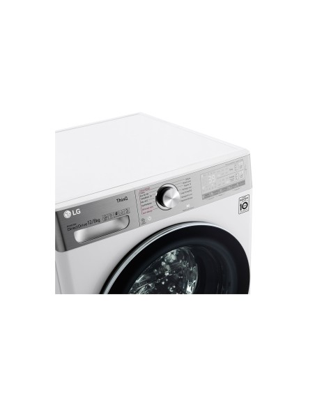 LG F4DV912H2EA lavasciuga Libera installazione Caricamento frontale Nero, Bianco E