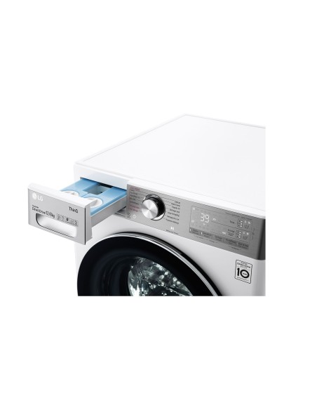 LG F4DV912H2EA lavasciuga Libera installazione Caricamento frontale Nero, Bianco E