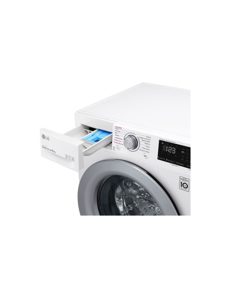 LG F4WV308S4B lavatrice Caricamento frontale 8 kg 1400 Giri min B Bianco