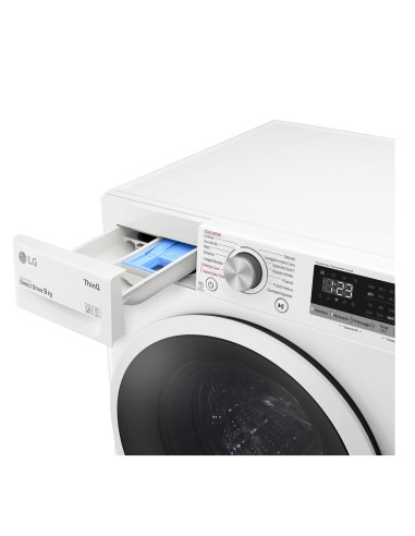 LG Lavatrice Smart AI DD™ TurboWash ™ 9 kg Classe energetica B Autodose Lavaggio a vapore