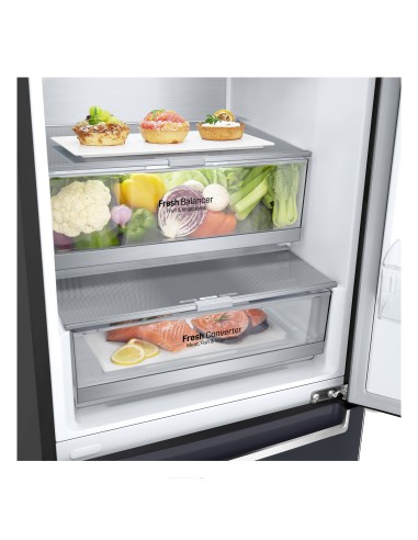 LG GBB92MCABP frigorifero con congelatore Libera installazione 384 L B Nero, Metallico
