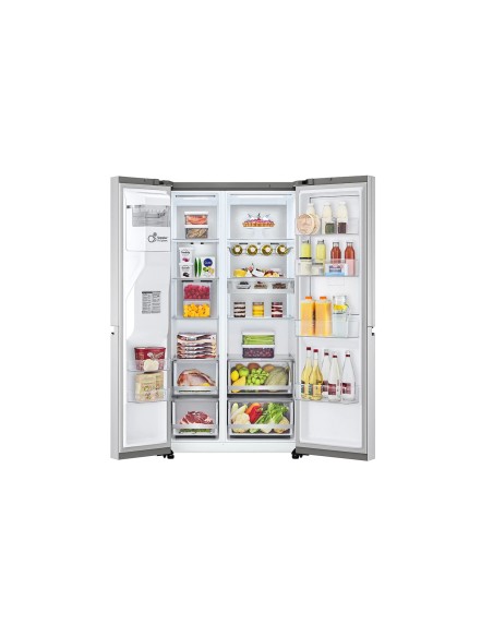 LG GSJV90BSAE frigorifero side-by-side Libera installazione 635 L E Acciaio inossidabile
