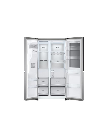 LG GSXV91PZAE frigorifero side-by-side Libera installazione 635 L E Nero, Acciaio inossidabile
