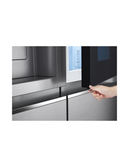 LG GSXV91PZAE frigorifero side-by-side Libera installazione 635 L E Nero, Acciaio inossidabile