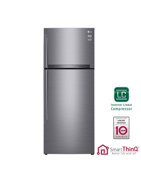 LG GTB574PZHZD Doppia porta , Platino, Argento 438L