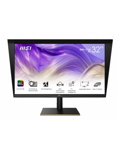 MSI Summit MS321UP 81,3 cm (32") 3840 x 2160 Pixel 4K Ultra HD LED Nero, Oro