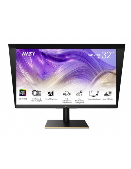 MSI Summit MS321UP 81,3 cm (32") 3840 x 2160 Pixel 4K Ultra HD LED Nero, Oro