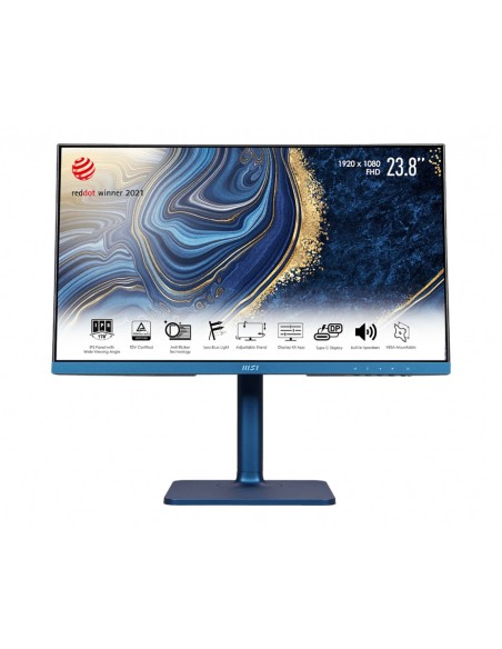 MSI Modern MD241P Ultramarine 60,5 cm (23.8") 1920 x 1080 Pixel Full HD LCD Blu