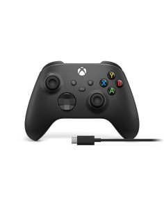 Microsoft Xbox Wireless Controller + USB-C Cable Nero Gamepad Analogico Digitale PC, Xbox One, Xbox One S, Xbox One X, Xbox