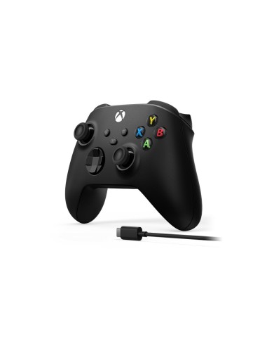 Microsoft Xbox Wireless Controller + USB-C Cable Nero Gamepad Analogico Digitale PC, Xbox One, Xbox One S, Xbox One X, Xbox