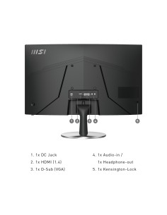 MSI Pro MP242C 60,5 cm (23.8") 1920 x 1080 Pixel Full HD LED Nero 2