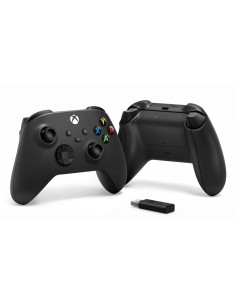 Microsoft Xbox Wireless Controller + Wireless Adapter for Windows 10 Nero Gamepad PC, Xbox One, Xbox One S, Xbox One X, Xbox