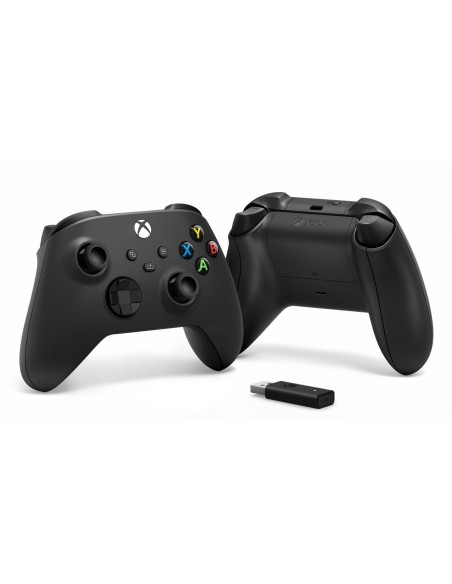 Microsoft Xbox Wireless Controller + Wireless Adapter for Windows 10 Nero Gamepad PC, Xbox One, Xbox One S, Xbox One X, Xbox