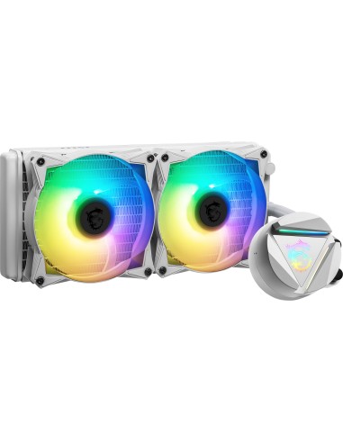 MSI MAG-CRLQD-240RW sistema di raffreddamento per computer Case per computer Refrigeratore 2,5 cm Bianco