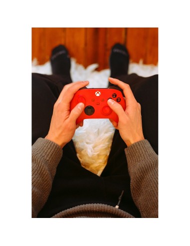 Microsoft Pulse Red Rosso Bluetooth USB Gamepad Analogico Digitale Xbox, Xbox One, Xbox Series S, Xbox Series X