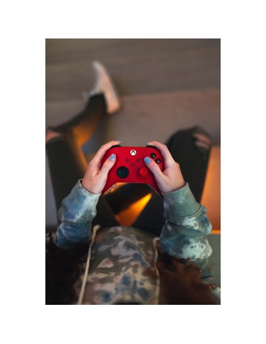 Microsoft Pulse Red Rosso Bluetooth USB Gamepad Analogico Digitale Xbox, Xbox One, Xbox Series S, Xbox Series X