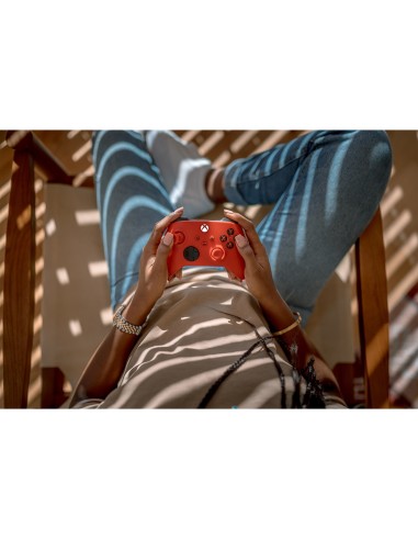 Microsoft Pulse Red Rosso Bluetooth USB Gamepad Analogico Digitale Xbox, Xbox One, Xbox Series S, Xbox Series X