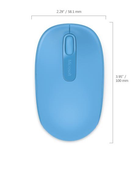 Microsoft 1850 mouse Ambidestro RF Wireless Ottico 1000 DPI