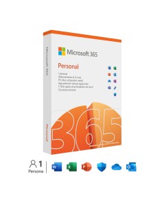 Microsoft 365 Personal - 1 persona - Per PC Mac tablet cellulari - Abbonamento di 12 mesi