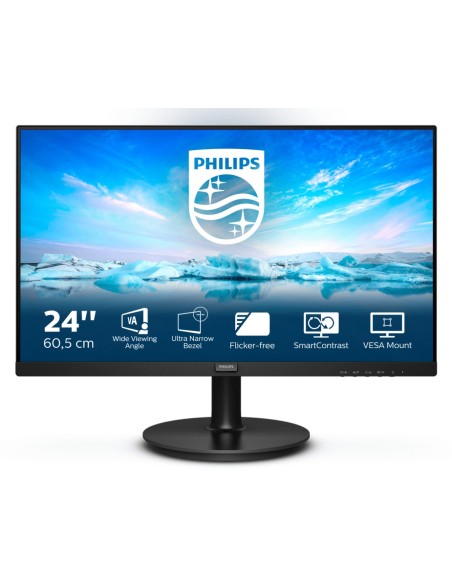 Philips V Line 241V8L 00 LED display 60,5 cm (23.8") 1920 x 1080 Pixel Full HD Nero