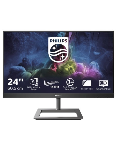 Philips E Line 242E1GAJ 00 LED display 60,5 cm (23.8") 1920 x 1080 Pixel Full HD LCD Nero, Cromo