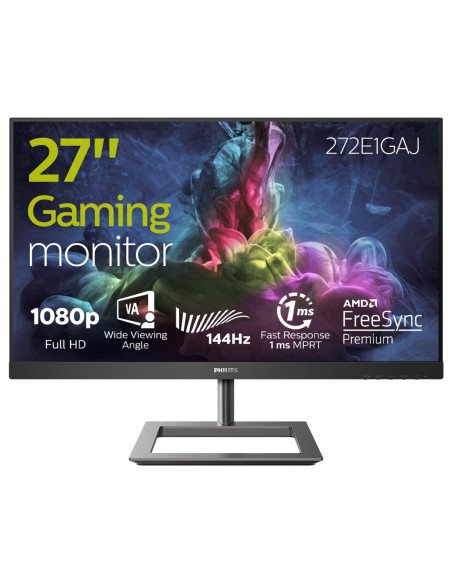 Philips E Line 272E1GAJ 00 Monitor PC 68,6 cm (27") 1920 x 1080 Pixel Full HD LCD Nero, Cromo