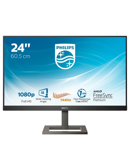 Philips E Line 242E1GAEZ 00 LED display 60,5 cm (23.8") 1920 x 1080 Pixel Full HD Nero, Cromo