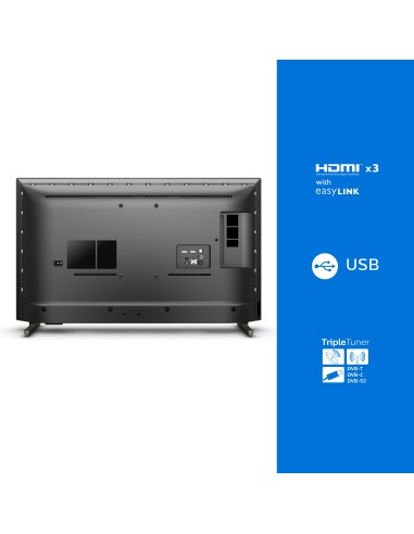 Philips 6900 series Ambilight TV 32” Android TV - 32PFS6906 12 - Full HD Wi-Fi - Argento