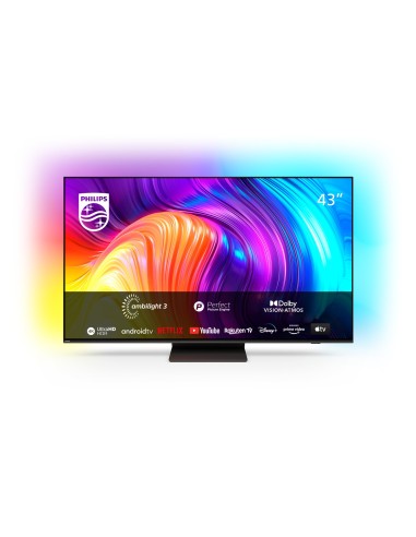 Philips AMBILIGHT tv the one 43" Android TV UHD 4K 43PUS8887, Processore P5, HDR10+ e Dolby Vision, Ready for Gaming 120Hz,