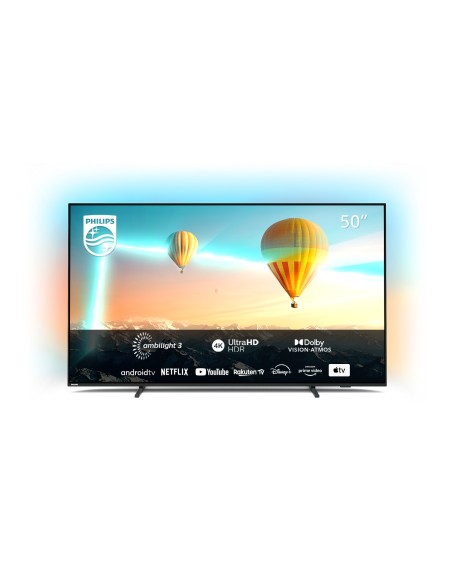 Philips AMBILIGHT tv 50" Android TV UHD 4K 50PUS8007, HDR10+ e Dolby Vision, Ready for Gaming, Smart TV, Dolby Atmos, NOVITÀ
