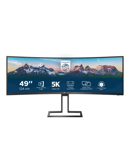 Philips 498P9 00 Monitor PC 124 cm (48.8") 5120 x 1440 Pixel LCD Nero