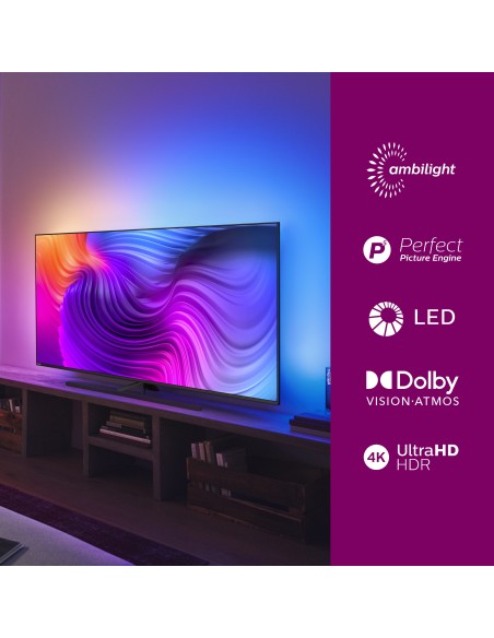Philips Performance 50PUS8556 12 TV 127 cm (50") 4K Ultra HD Smart TV Wi-Fi Antracite, Grigio
