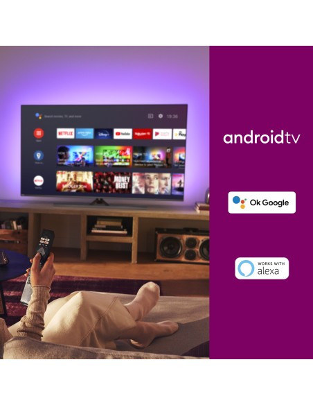 Philips Performance 50PUS8556 12 TV 127 cm (50") 4K Ultra HD Smart TV Wi-Fi Antracite, Grigio