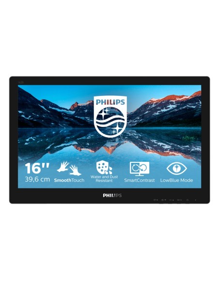 Philips 162B9TN 00 Monitor PC 39,6 cm (15.6") 1366 x 768 Pixel HD LCD Touch screen Da tavolo Nero