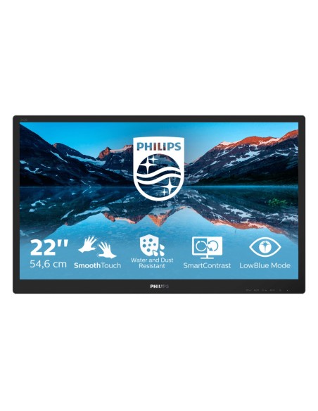 Philips 222B9TN 00 Monitor PC 54,6 cm (21.5") 1920 x 1080 Pixel Full HD LCD Touch screen Da tavolo Nero