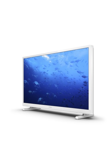 Philips 5500 series TV LED 24” HD 24PHS5537 12 NOVITÀ 2022 Ingresso 12v per camper Bianco