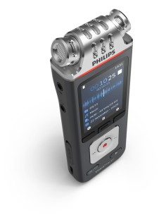 Philips Voice Tracer DVT7110 00 dittafono Flash card Antracite, Cromo 2