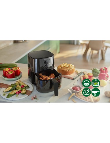 Philips Essential Friggitrice ad aria HD9200 90 da 4,1L e 0,8 kg con tecnologia Rapid Air