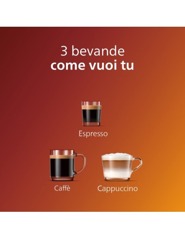Philips 2200 series 3 bevande, macchina da caffè automatica, 1.8L, macine 100% cercamica, EP2230 10